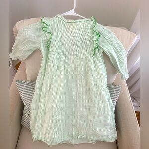 The Oaks Apparel Green Polka Dot Dress